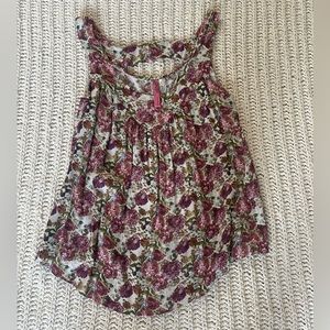 Cute floral tank top